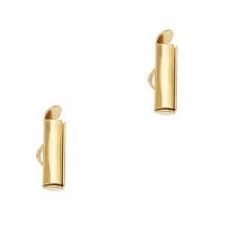 Slide end tubes 13mm - Gold
